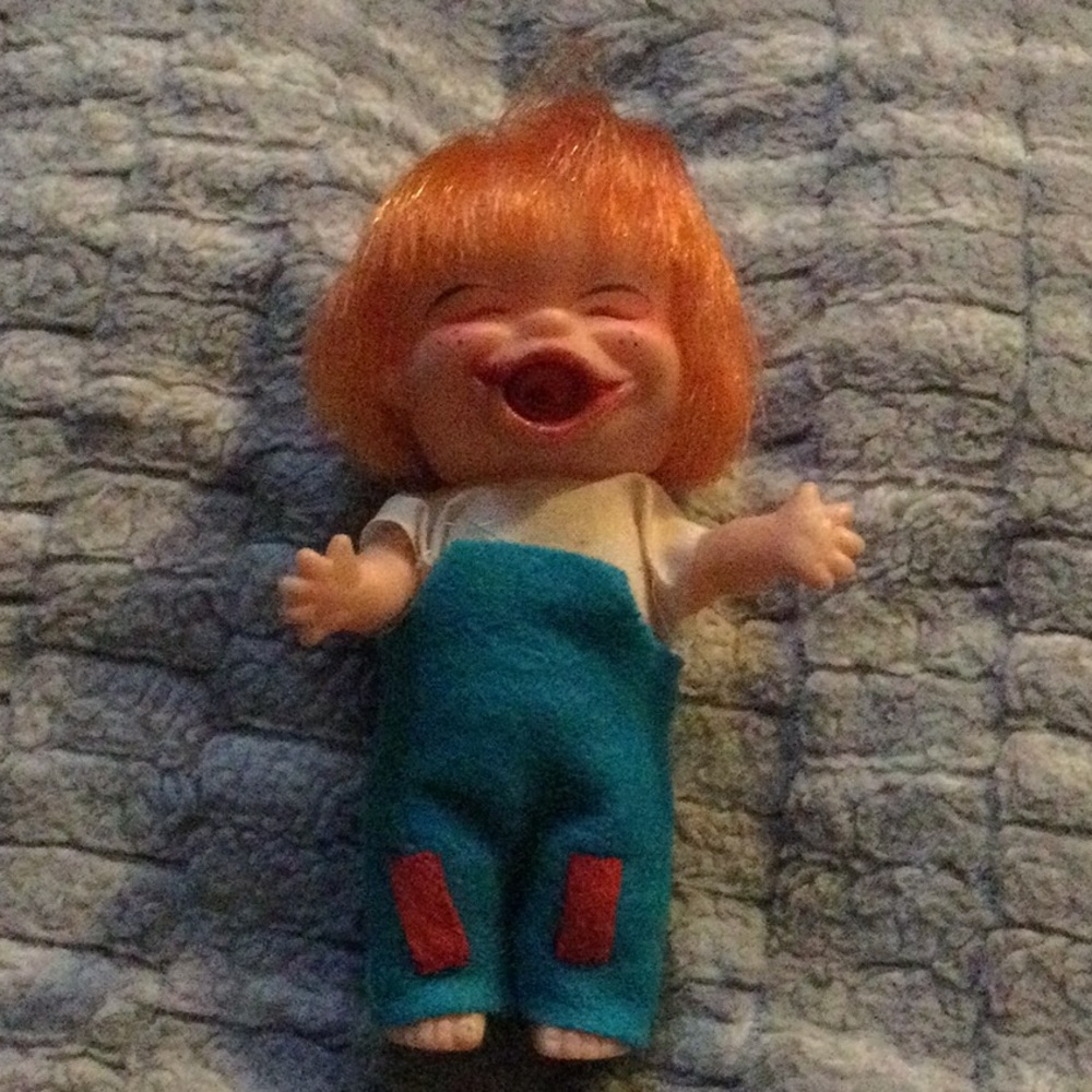 1960s Vintage Enco I’m just a little Brat doll With orange hair and freckles